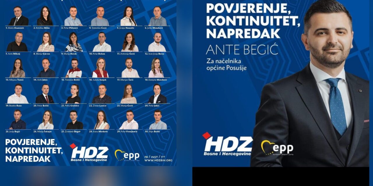 HDZ BiH u Posušju ostvario najbolji rezultat