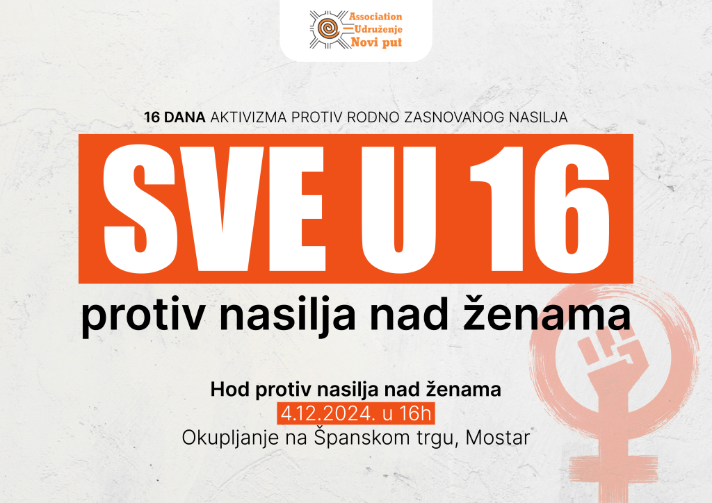 SVE U 16 hod protiv nasilja nad ženama: „Nijedna nije sigurna dok sve nismo sigurne“